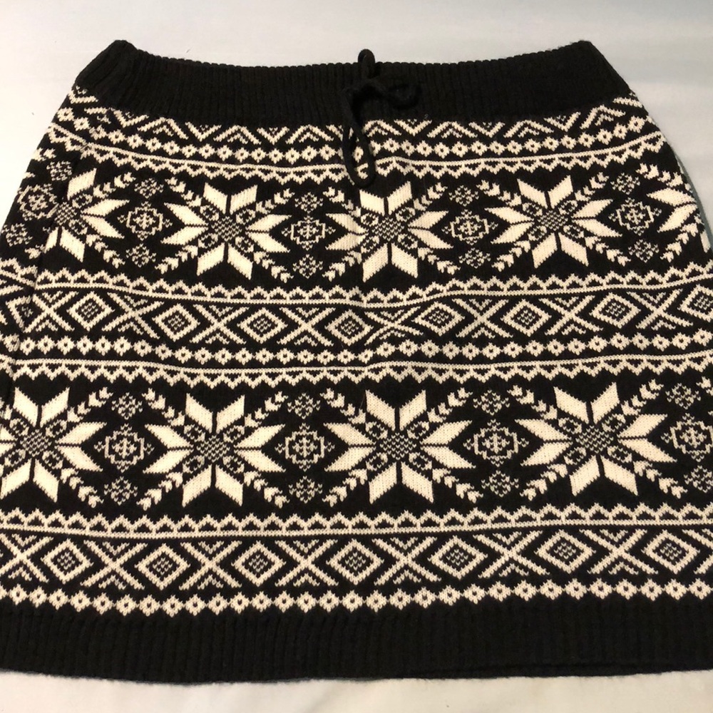 Fair Isle knit skirt